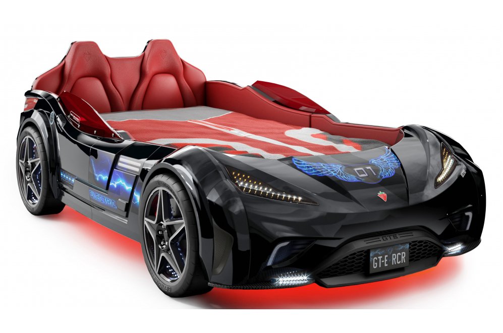 Кровать-машина GTE 100х190 черная