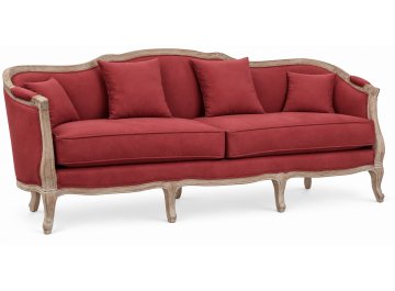 Диван Darcy 3 Grey красный