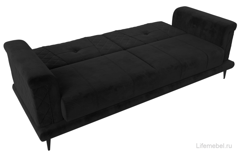 Диван Прайм-Нова черный велюр
