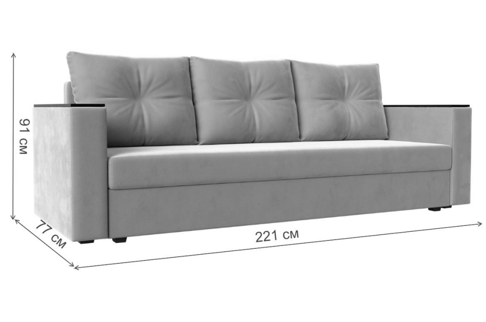 Диван Дельта-Прайм без стола желтый микровельвет