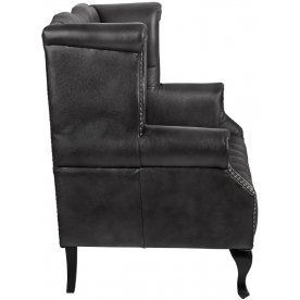 Кожаный дизайнерский диван Royal Sofa Black