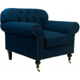 Классическое кресло Kavita Dark Blue