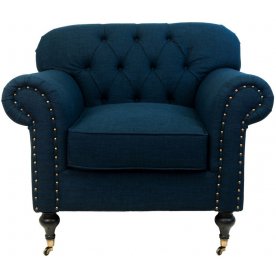 Классическое кресло Kavita Dark Blue