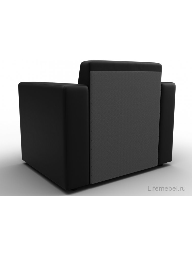 Кресло Амбракия экокожа черная