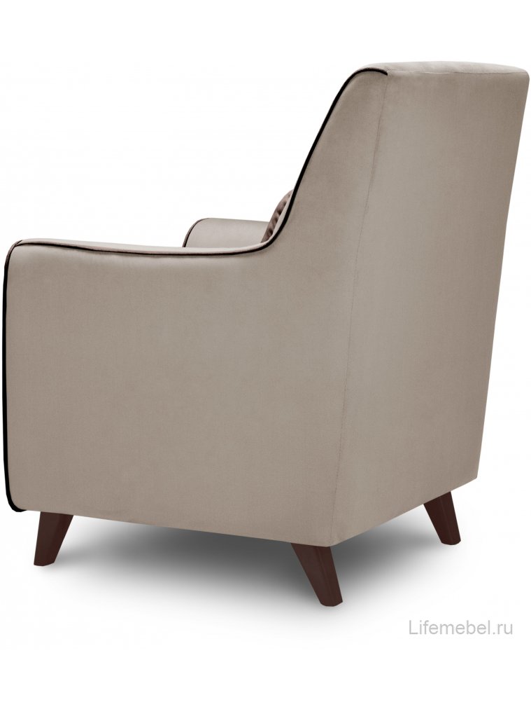Кресло Муссон кремовый / опоры шоколад