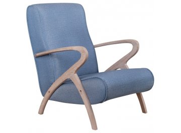 Низкое кресло Fobos blue