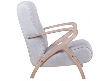 Низкое кресло Fobos light grey