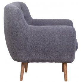 Низкое кресло Fuller Grey Boucle