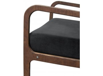 Низкое кресло Mody Black