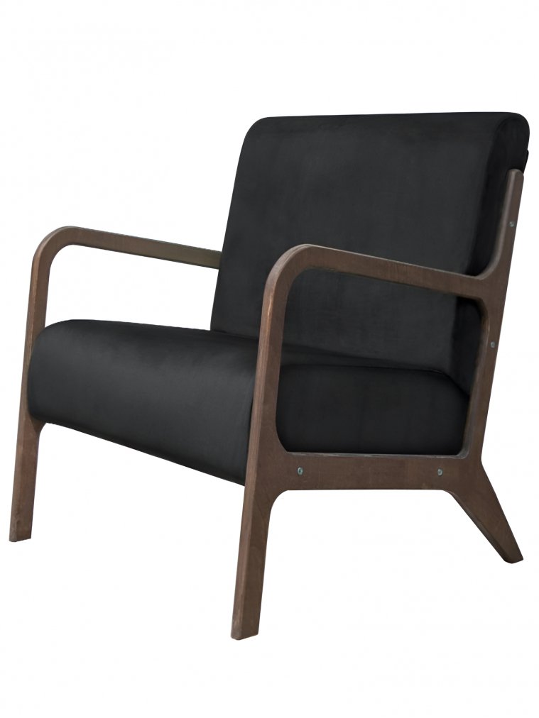 Низкое кресло Mody Black