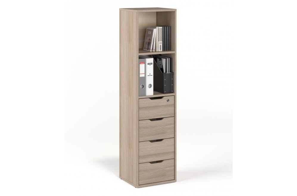 Стеллаж Банга-33 ясень светлый