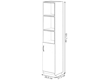 Стеллаж Simple SR-5U.5R