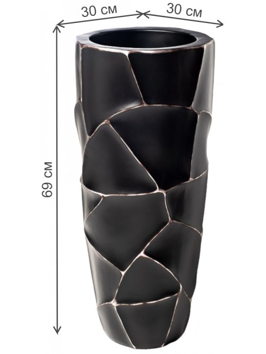 Цветочница  ZSC872-27BL черная
