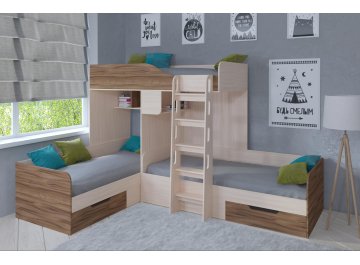 Двухъярусная кровать Трио