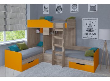 Двухъярусная кровать Трио