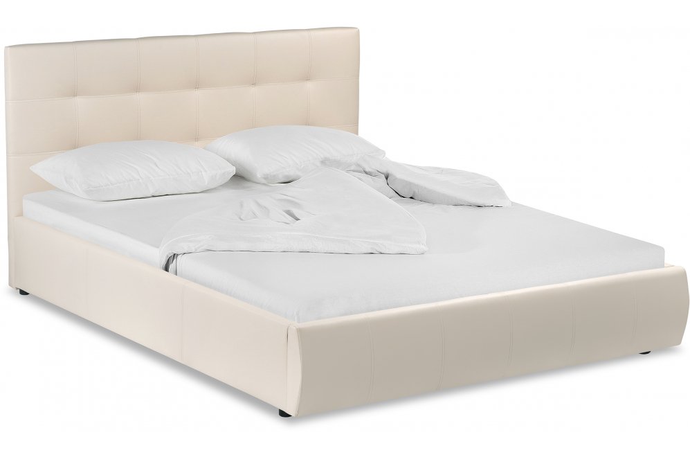 Двуспальная кровать Афродита-2 180х200 с ПМ розовый велюр bingo mauve