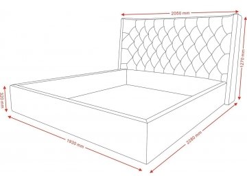 Двуспальная кровать GC1726