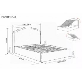 Двуспальная кровать Florencja