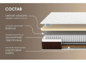 Матрас Мега Мемо хард