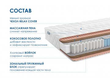 Матрас Relmas Cocos 3Zone
