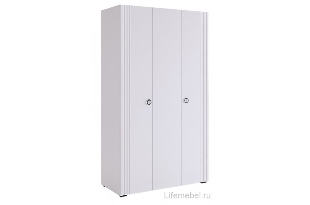 Спальный гарнитур Ева К1 белое дерево / белый матовый / крем велюр