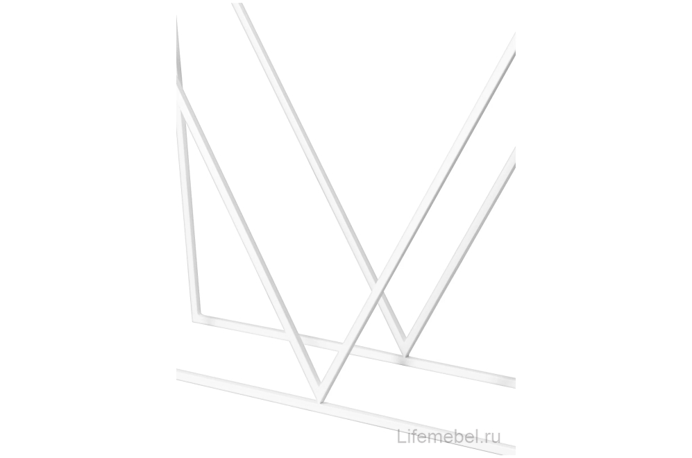 Консольный столик Akur Loft Madrid 1200 белый / матовое стекло