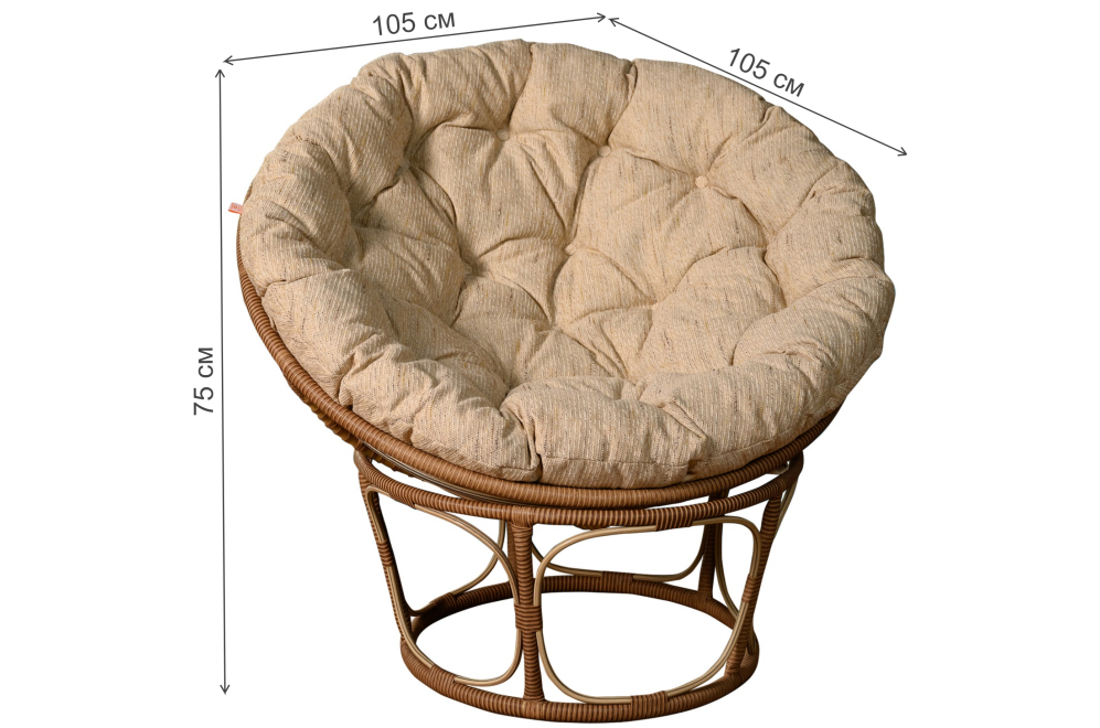Кресло из ротанга Papasan бамбук