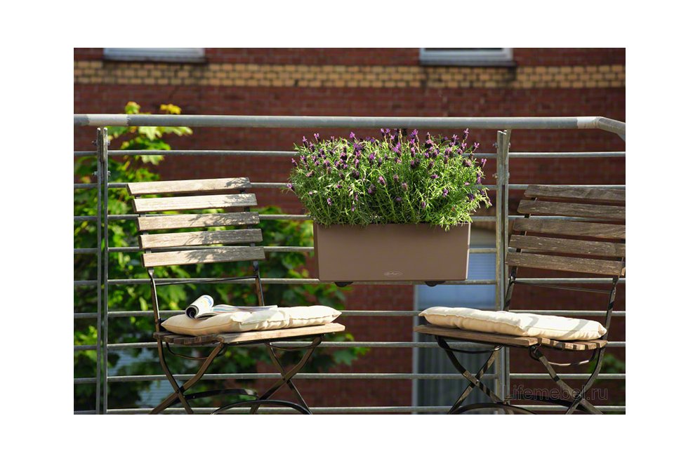 Кашпо Lechuza 15673 BALCONERA Color 50 серый