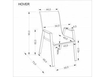 Металлический стул Hover