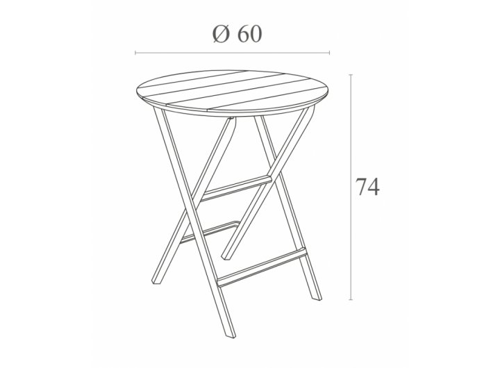 Стол пластиковый Helen Folding Table 60