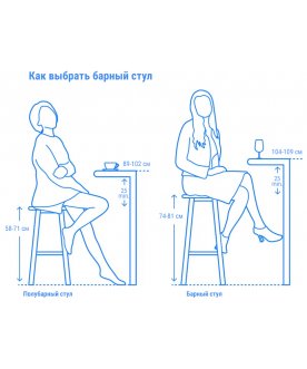 Табурет Tom Bar 65