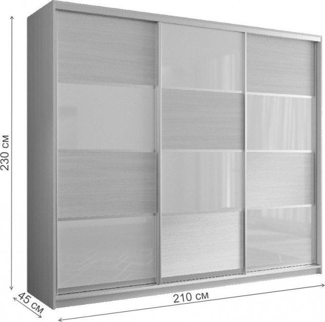 Шкаф-купе Кааппи 14 дуб сонома 210х45