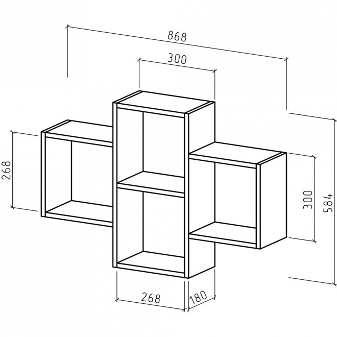 Шкаф навесной Флэш-24 дуб сонома