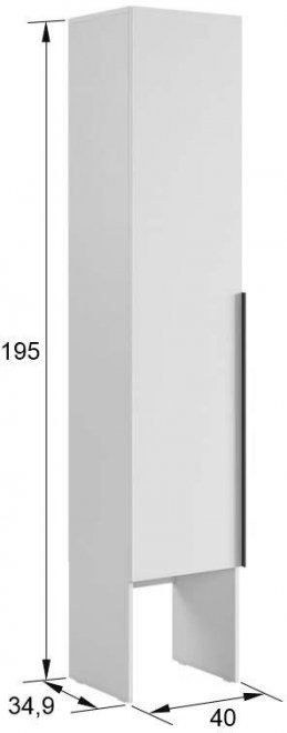 Шкаф Баско L400 графит