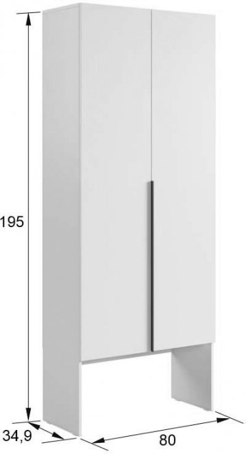 Шкаф Баско L800 графит