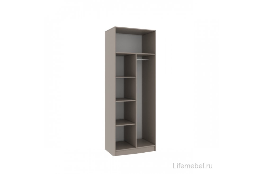 Шкаф Бостон 80 бежевый / глиняно серый