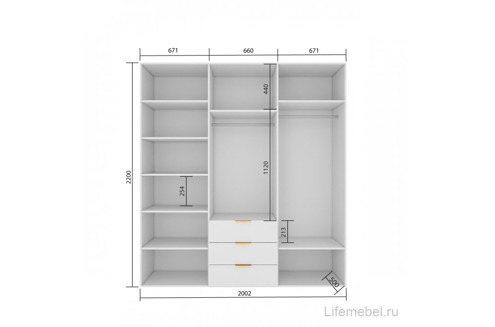 Шкаф Фиеста 200 белый