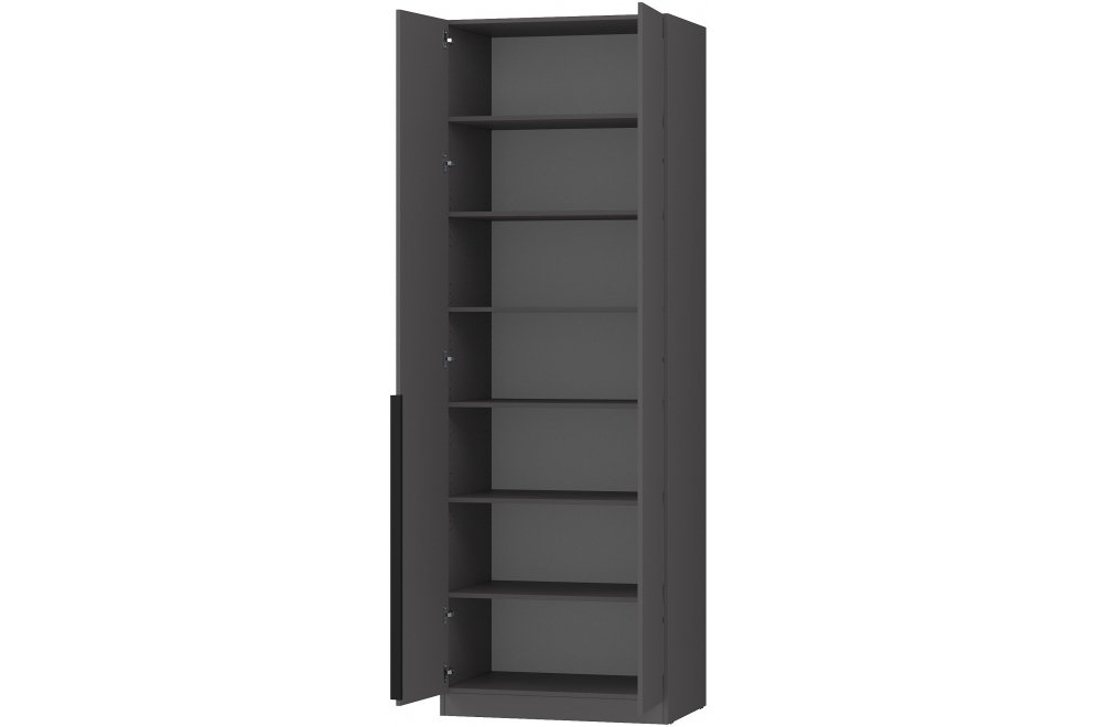 Шкаф с полками home tower 12ШП.102.1 графит