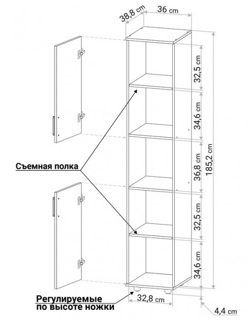 Шкаф С112 венге