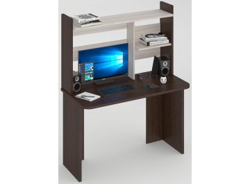 Письменный стол Беланта-Прям120Р(без тумбы)+НКЛ-120 ВК