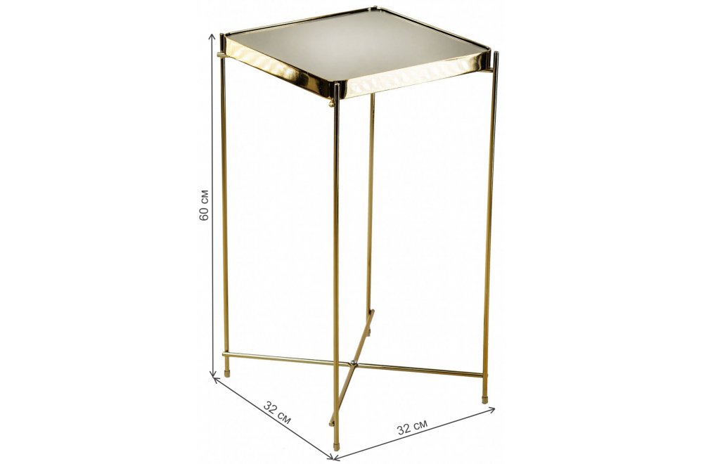 Сервировочный столик Square S gold