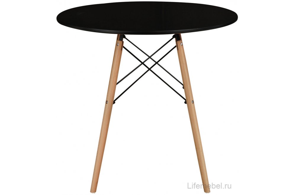 Деревянный стол Eames 90 см черный