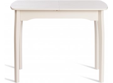 Деревянный стол Caterina/Катерина 100-130x70x75 айвори вайт