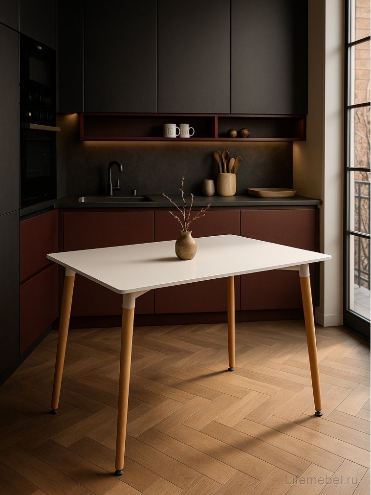 Стол Table 120 white / wood