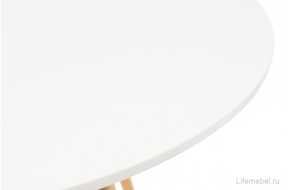 Стол Tulip 150 white top / wood leg