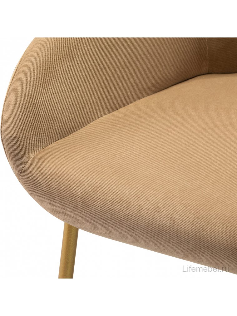 Барный стул Kent Diag beige / линк золото