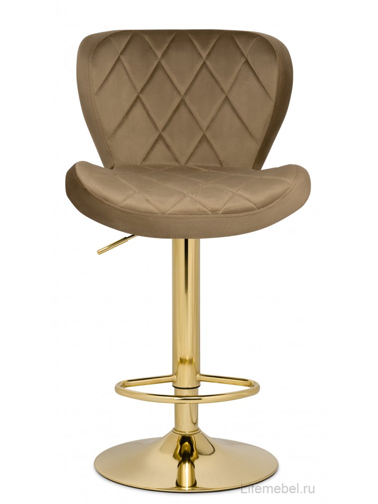 Барный стул Porch dark beige / golden