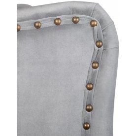 Дизайнерский барный стул Skipton Grey Velvet