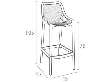 Пластиковый стул Air Bar
