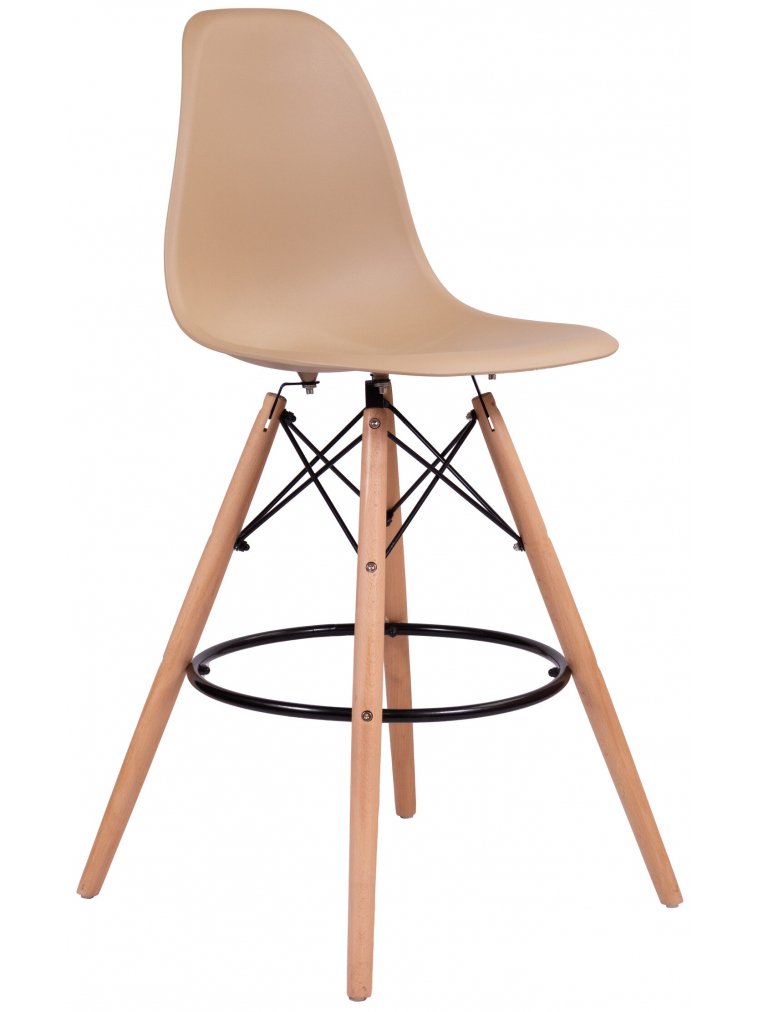 Полубарный стул Eames капучино